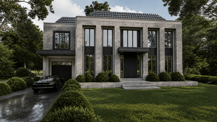 ["Modern townhouse exterior design rendering", "Luxury townhouse exterior design rendering", "Modern duplex exterior design rendering", "Luxury duplex exterior design rendering", "Luxury mansion exterior design rendering", "Modern mansion exterior design rendering"]