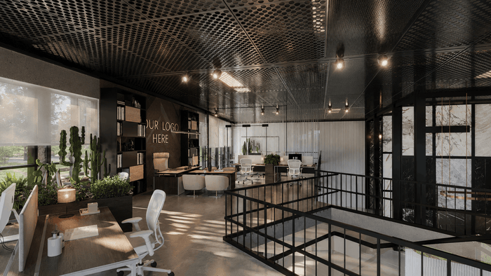 ["Office interior design rendering", "Modern office interior rendering", "Office interior rendering with clean workspace design", "Office rendering with modern furniture and workspace layout", "Office interior rendering with functional modern layout"]