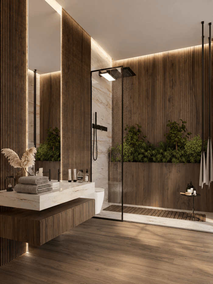 ["Modern master bathroom interior design rendering", "Modern master bathroom rendering with sleek finishes", "Luxury master bathroom interior design rendering", "Luxury master bathroom rendering with elegant premium finishes", "Minimal master bathroom interior design rendering", "Minimal master bathroom rendering with clean simple design"]