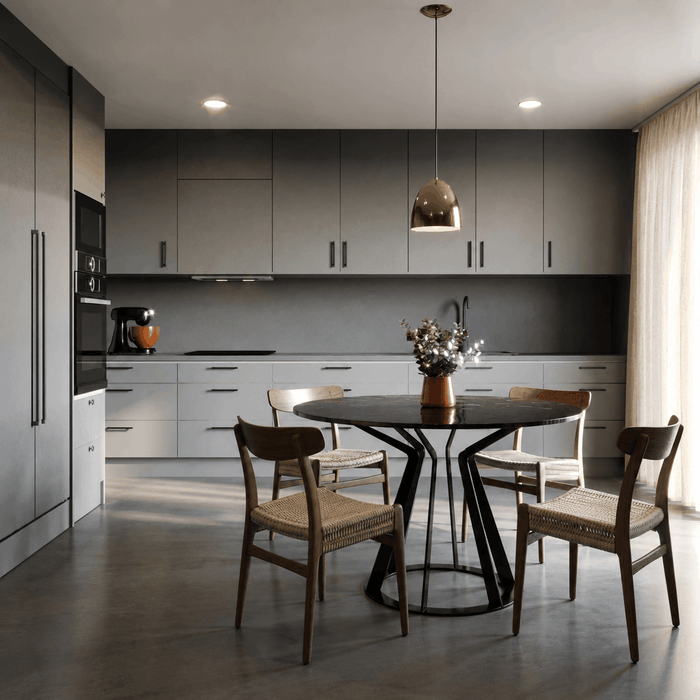 ["Modern kitchen interior design rendering", "Modern kitchen rendering with sleek cabinets", "Minimal kitchen rendering with clean simple design", "Minimal kitchen interior design rendering", "Apartment kitchen interior design rendering", "Apartment kitchen rendering with compact layout"]