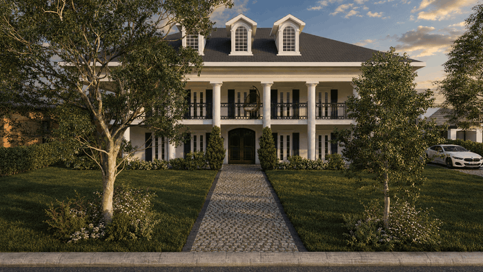 ["Luxury mansion exterior design rendering", "Mediterranean mansion exterior design rendering", "Mediterranean villa exterior design rendering", "Luxury villa exterior design rendering", "Luxury townhouse exterior design rendering", "Mediterranean townhouse exterior design rendering"]