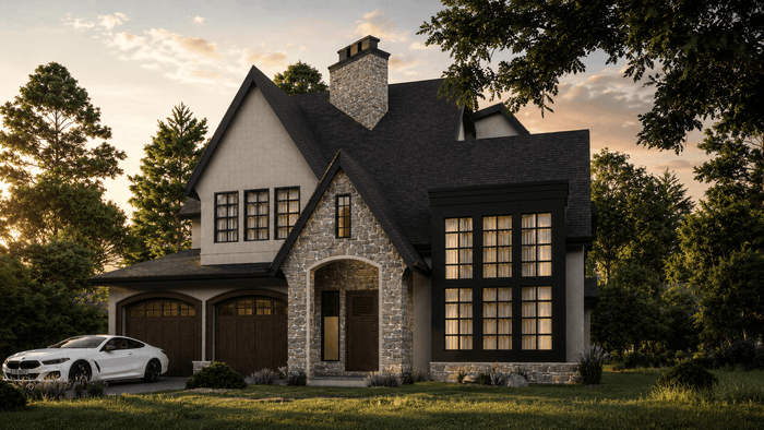 ["Modern duplex exterior design rendering", "Luxury duplex exterior design rendering", "Modern bungalow exterior design rendering", "Farmhouse bungalow exterior design rendering", "Luxury bungalow exterior design rendering"]
